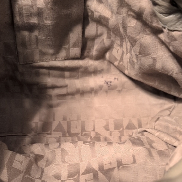 Furla Beige Leather Tote Bag Slouchy Fade Vintage Roomy 10 x 16 Purse - Picture 12 of 16